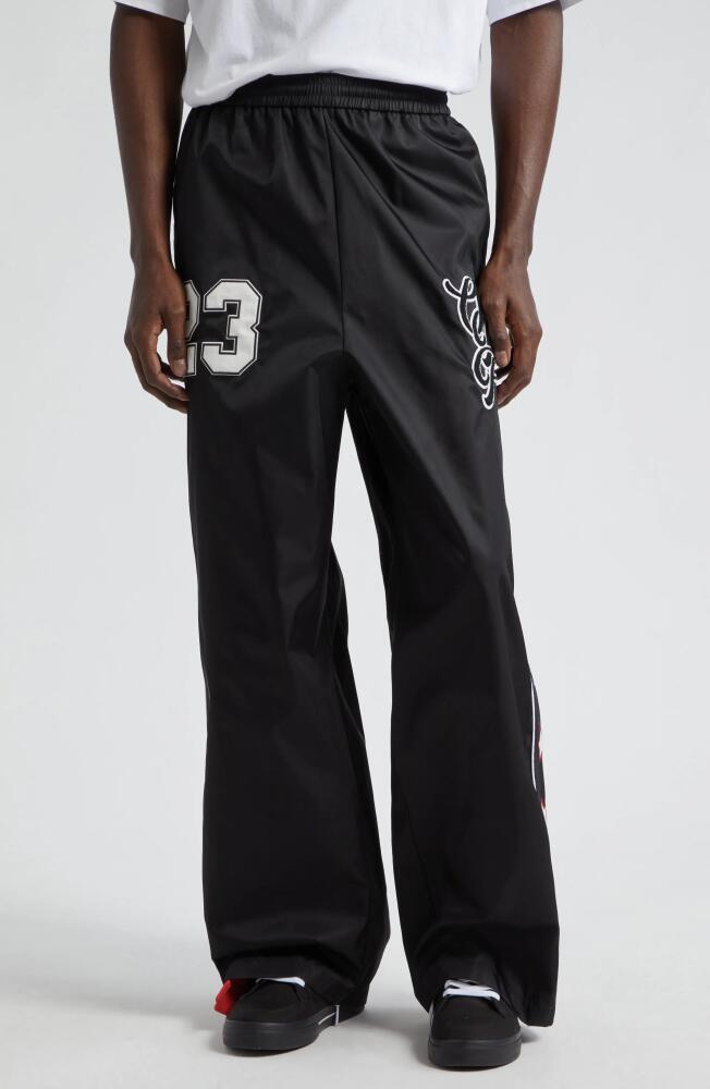 Off-White Natlover Varsity Track Pants in Black White Cover