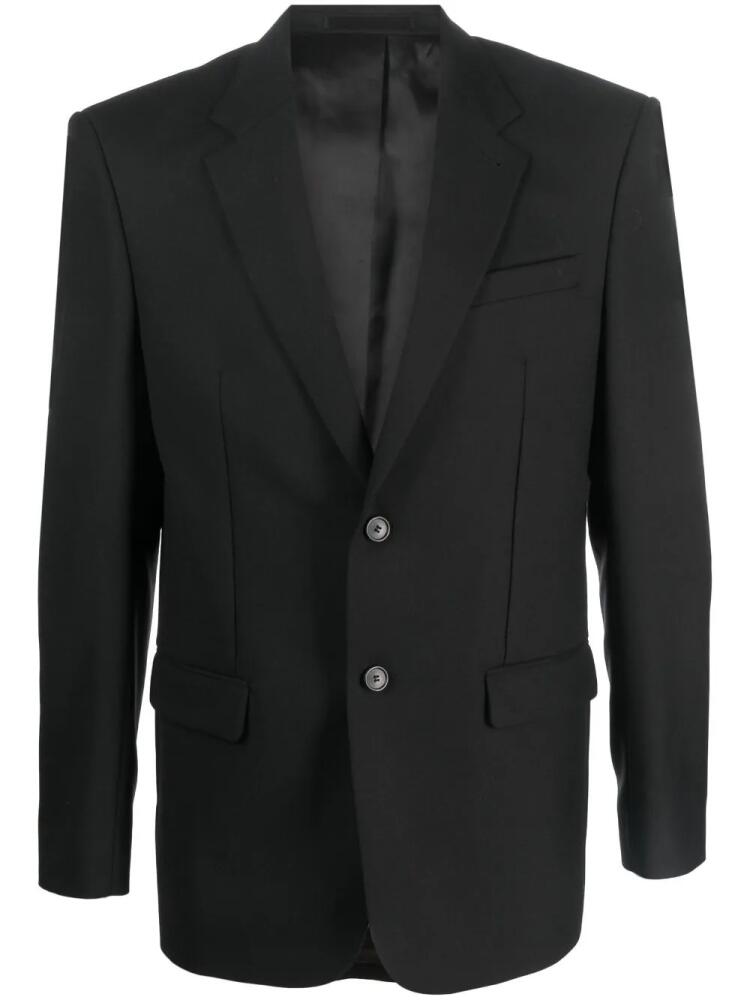 Filippa K single-breasted wool-blend blazer - Black Cover