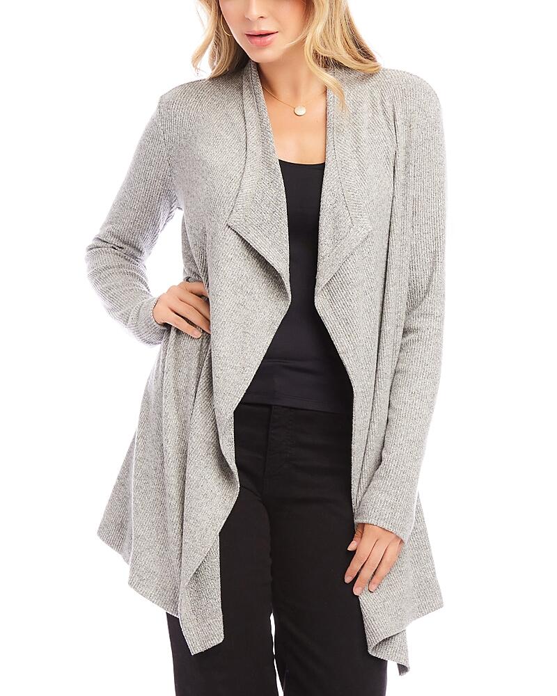 Karen Kane Ribbed Drape Front Cardigan Cover