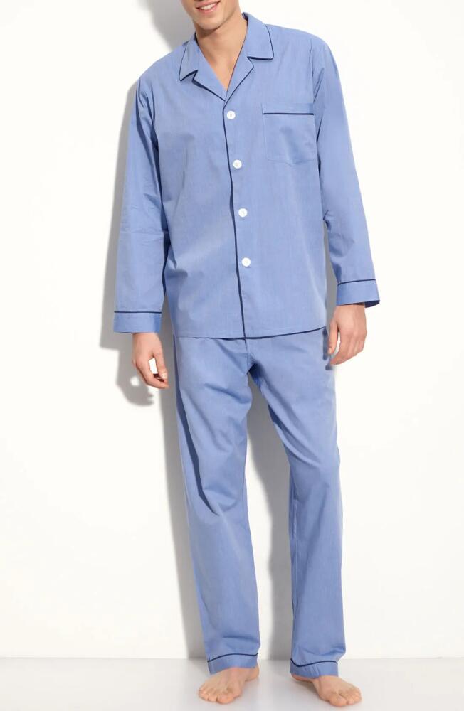 Majestic International Woven Cotton Pajamas in Blue Cover