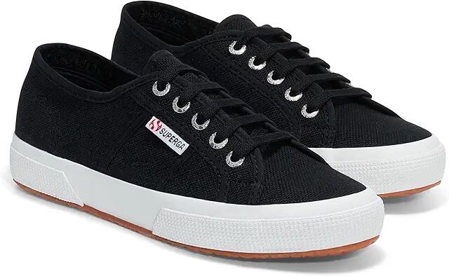 Superga 2750 COTU Classic Sneaker (Black/Full White) Lace up casual Shoes Cover