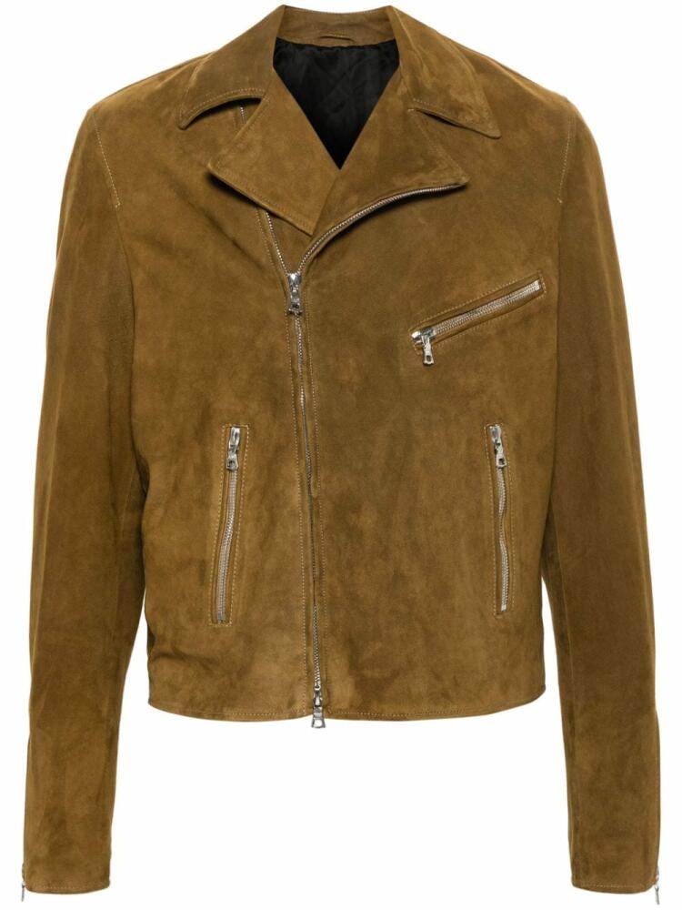 ERALDO suede biker jacket - Brown Cover