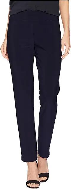 Krazy Larry Microfiber Long Skinny Dress Pants (Navy) Women's Dress Pants Cover