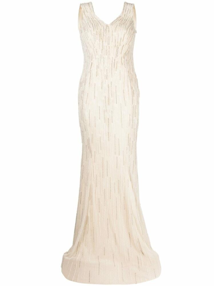 Saiid Kobeisy beaded open-back mermaid gown - White Cover