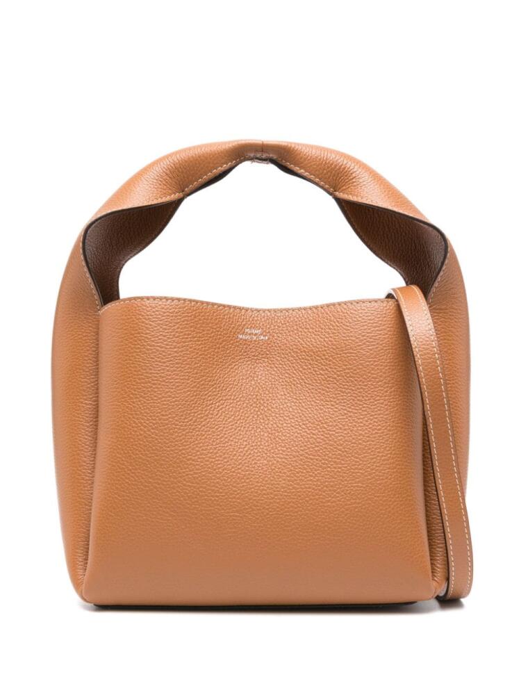 TOTEME Bucket leather tote bag - Brown Cover