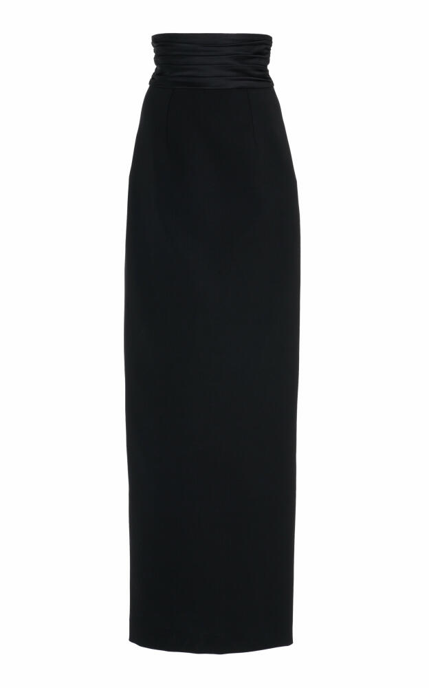 Carolina Herrera - Cummerbund Stretch-Wool Maxi Skirt - Black Cover