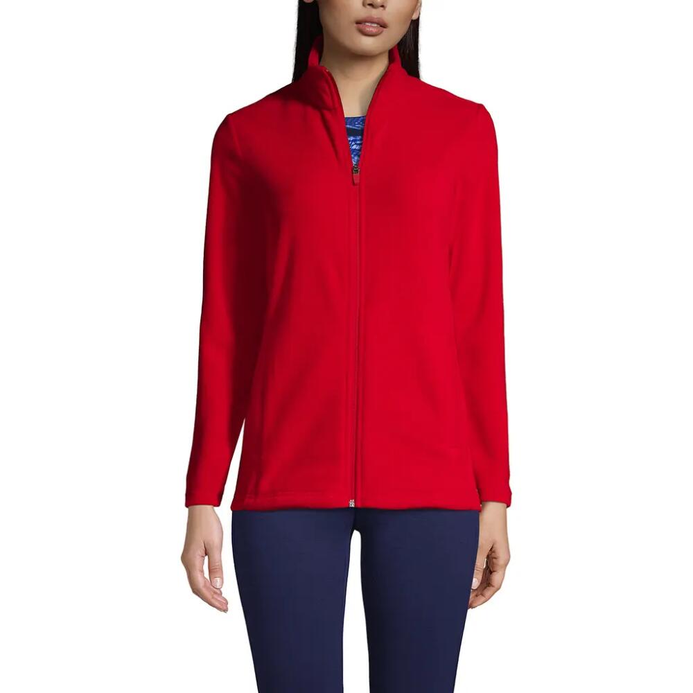 Lands' End Anyweather Fleece Full Zip Jacket in Rich Red Cover