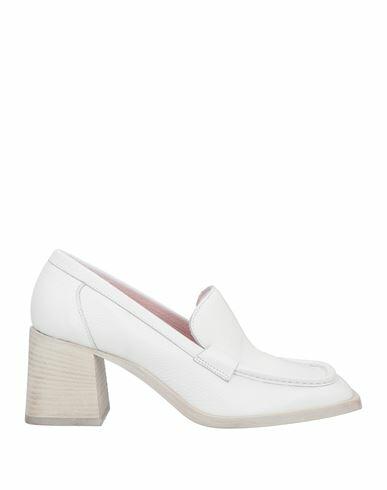 Lemaré Woman Loafers White Leather Cover