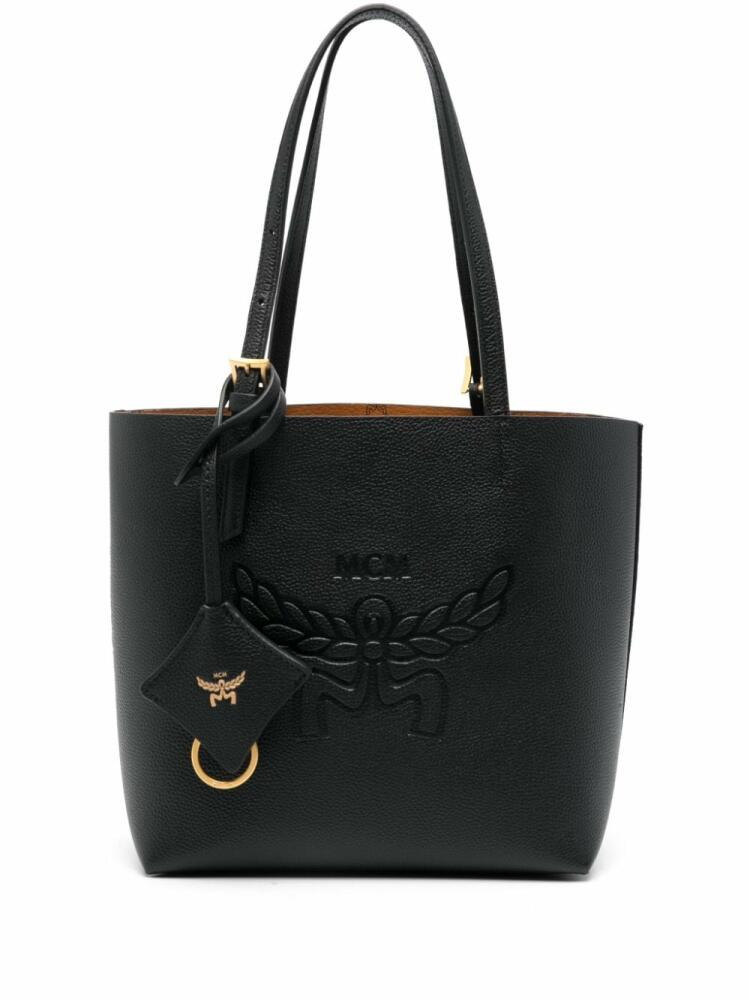 MCM Himmel leather tote bag - Black Cover