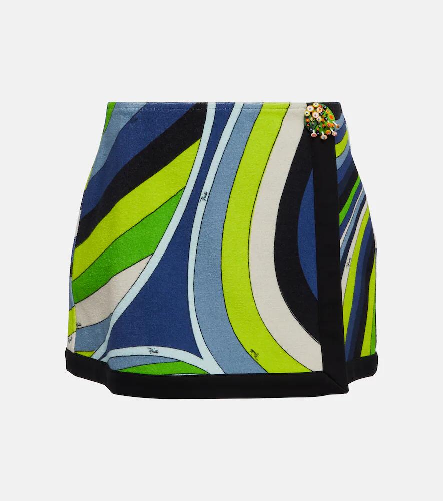 Pucci Iride cotton-blend jersey miniskirt Cover