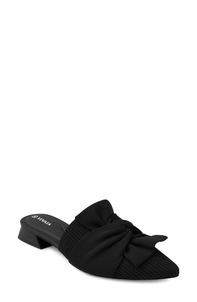 VIVAIA Yaffa Pointed Toe Mule in Black Cover