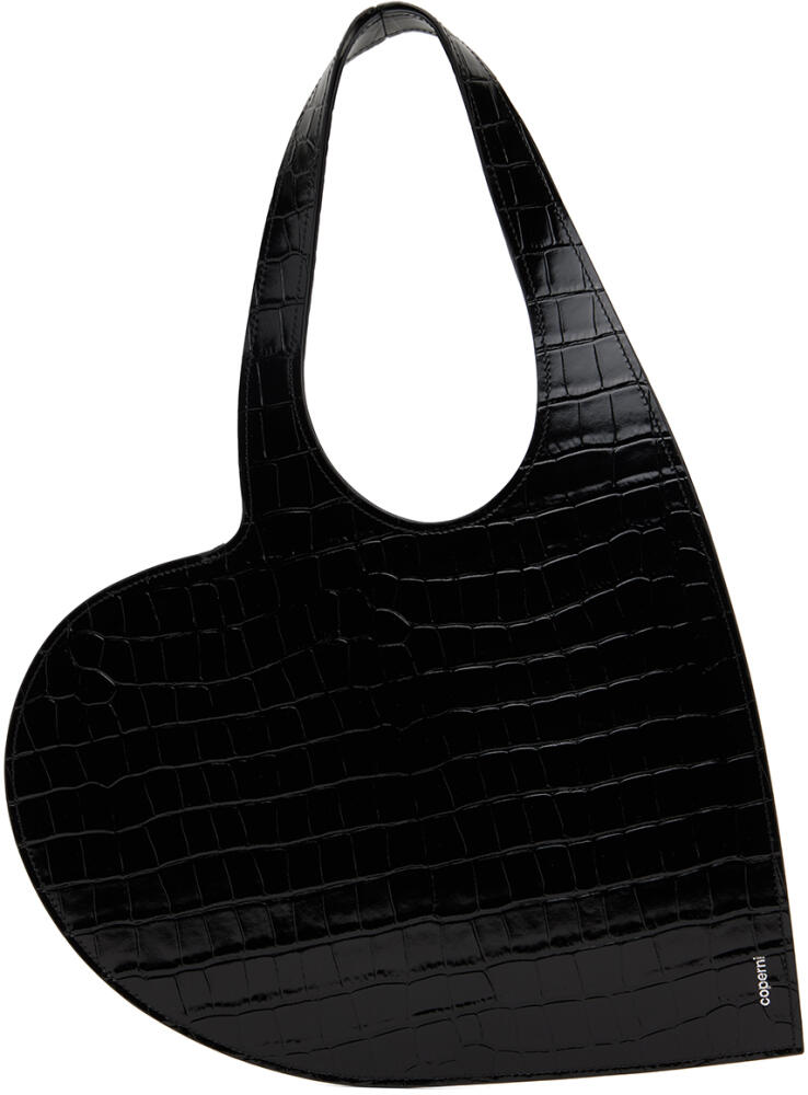 Coperni Black Croco Mini Heart Tote Cover