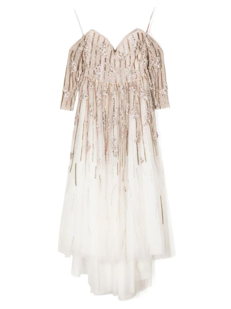 Saiid Kobeisy bead-embellished tulle dress - Pink Cover