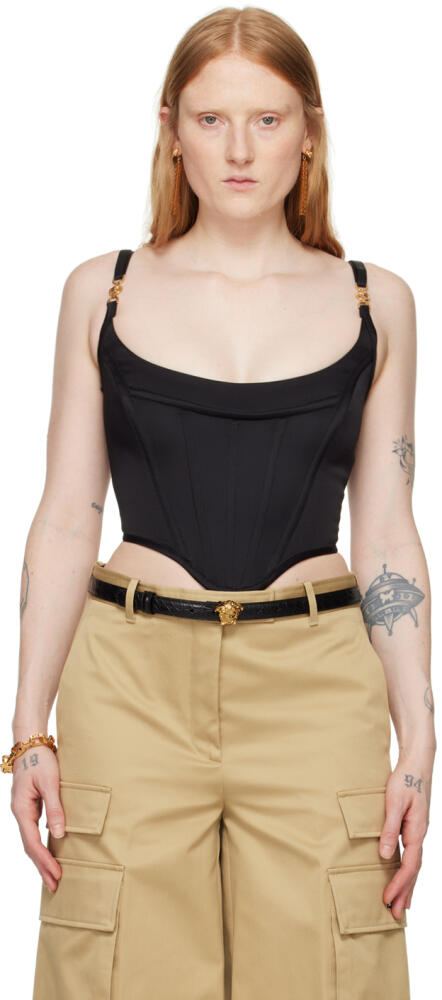 Versace Black Medusa Hardware Tank Top Cover