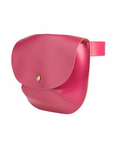 Il Bisonte Woman Belt bag Magenta Soft Leather Cover