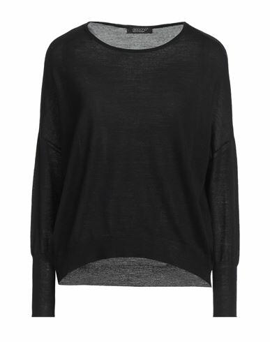 Aragona Woman Sweater Black Merino Wool Cover