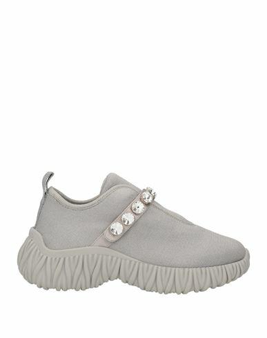 Miu Miu Woman Sneakers Grey Textile fibers Cover