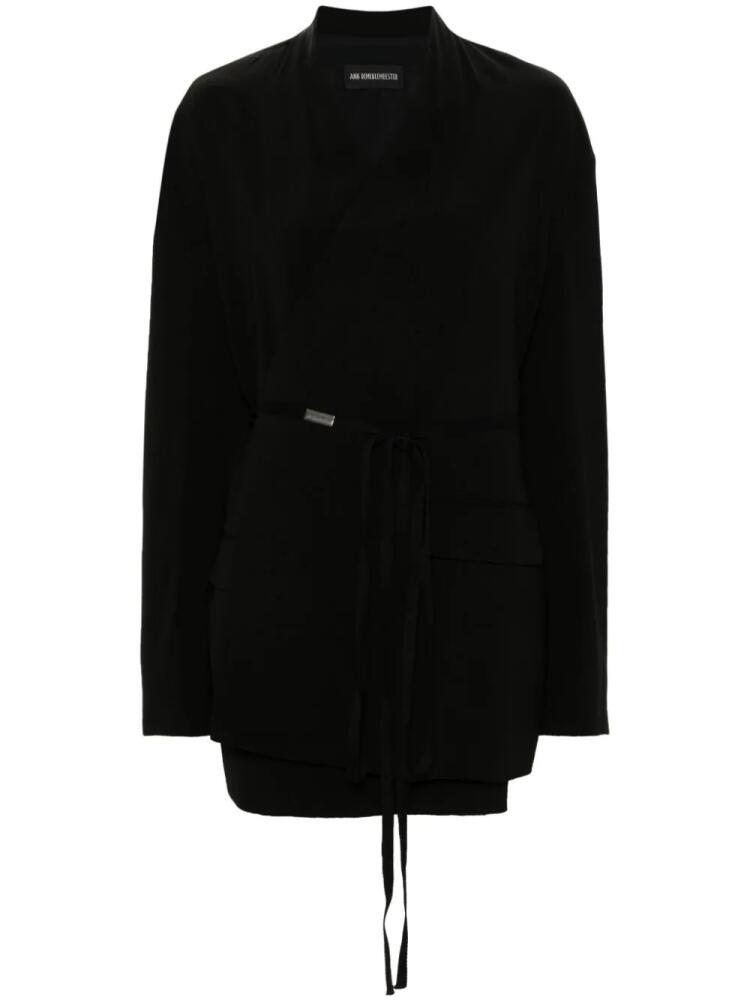 Ann Demeulemeester Judy wraparound blazer - Black Cover