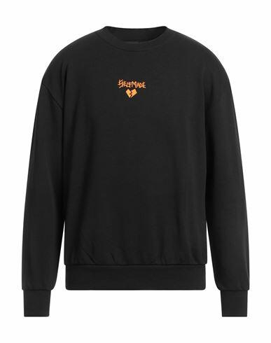 Self Made By Gianfranco Villegas Man Sweatshirt Black Cotton Cover