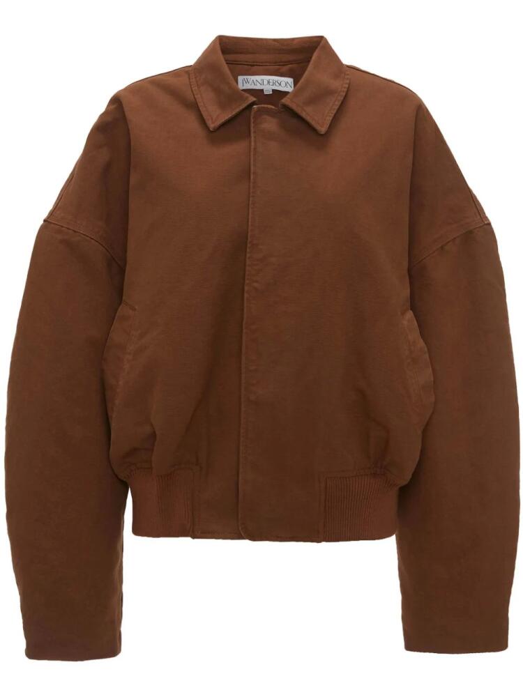 JW Anderson organic-cotton puffer jacket - Brown Cover