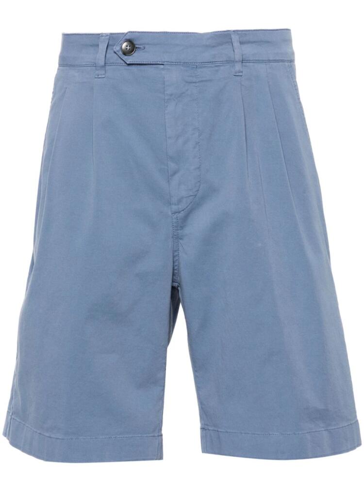 Canali mid-rise chino shorts - Blue Cover