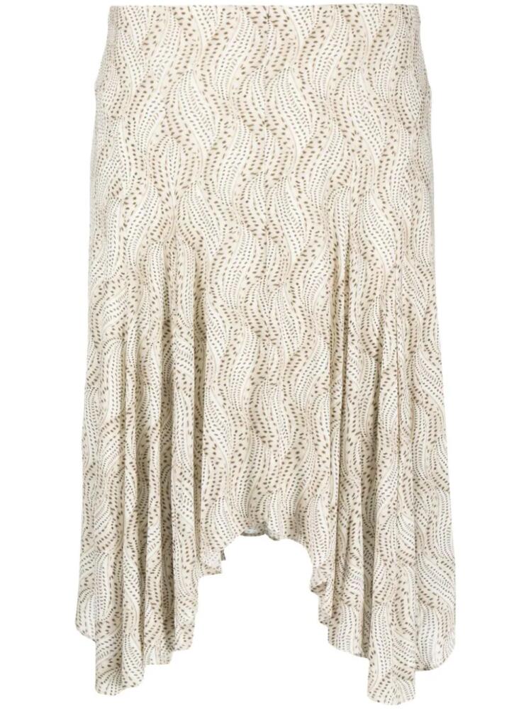 ISABEL MARANT Piercy asymmetric skirt - Neutrals Cover