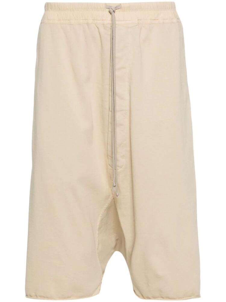 Rick Owens DRKSHDW Drawstring Pods cotton shorts - Neutrals Cover