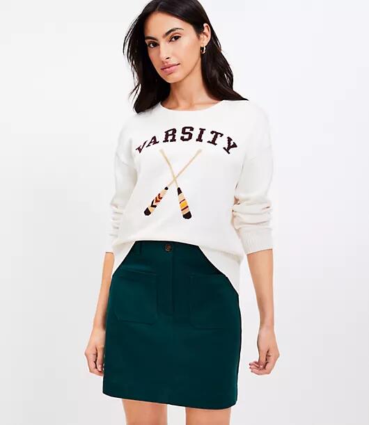 Loft Petite Varsity Rowing Sweater Cover