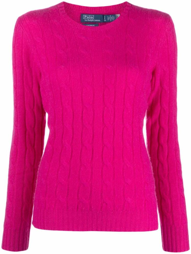 Polo Ralph Lauren Julianna cable-knit cashmere jumper - Pink Cover