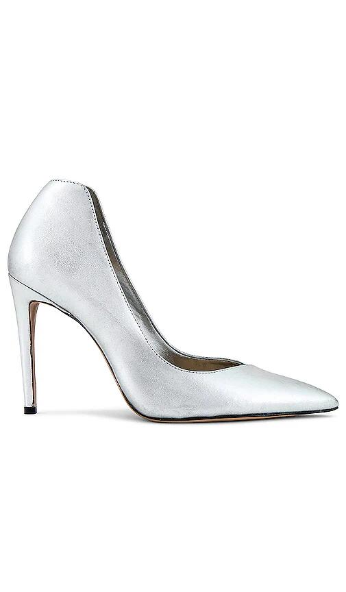 Schutz Arlette Heel in Metallic Silver Cover