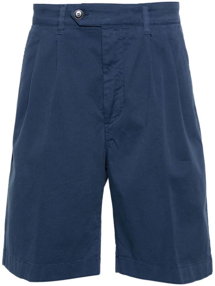 Canali mid-rise chino shorts - Blue Cover