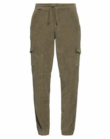 04651/a Trip In A Bag Man Pants Military green Cotton, Elastane Cover