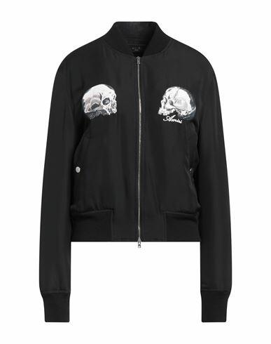 Amiri Woman Jacket Black Silk Cover