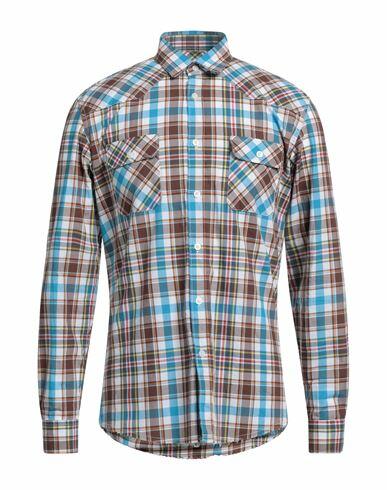 Grey Daniele Alessandrini Man Shirt Brown Cotton Cover