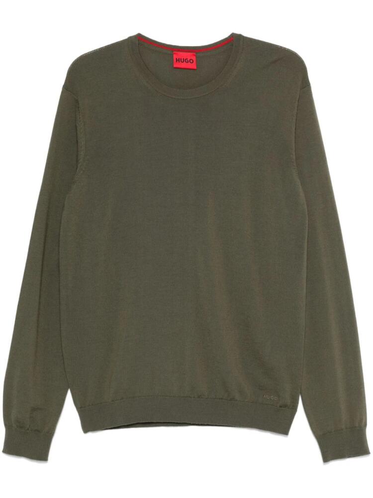 HUGO virgin wool sweater - Green Cover