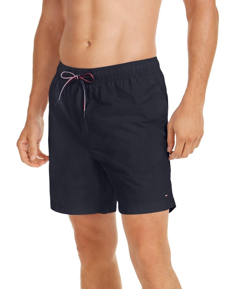 Tommy Hilfiger Men's Solid 7" Swim Trunks - Sky Captain Cover