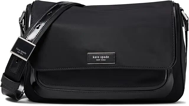 Kate Spade New York Sam Icon Ksnyl Medium Messenger (Black) Bags Cover