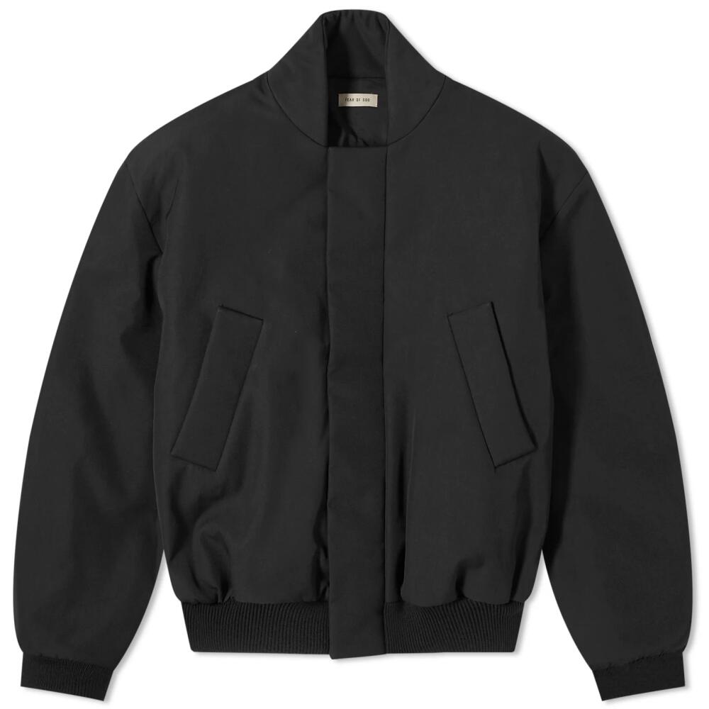 Fear of God Men's 8th Wool Cotton Bomber Jacket in Black Cover