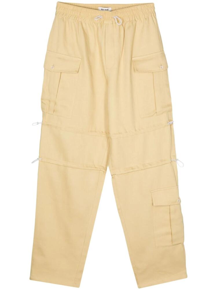 Wales Bonner elasticated-waistband cargo pants - Yellow Cover