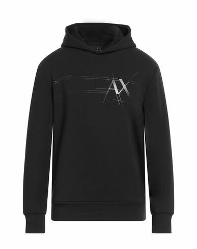 Armani Exchange Man Sweatshirt Black Cotton, Polyester, Elastane Cover