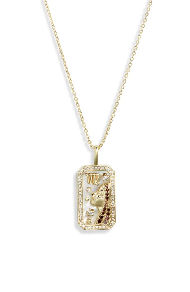 Melinda Maria Zodiac Pendant Necklace in Gold-Virgo Cover