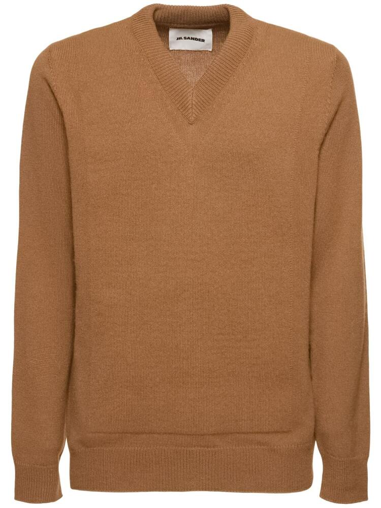 JIL SANDER Wool Blend V Neck Sweater Cover