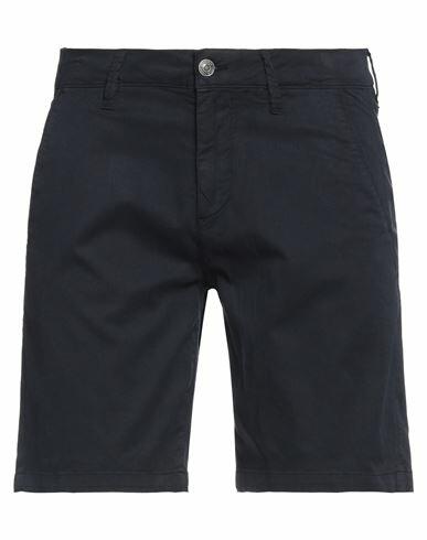 Guess Man Shorts & Bermuda Shorts Navy blue Organic cotton, Cotton, Elastane Cover