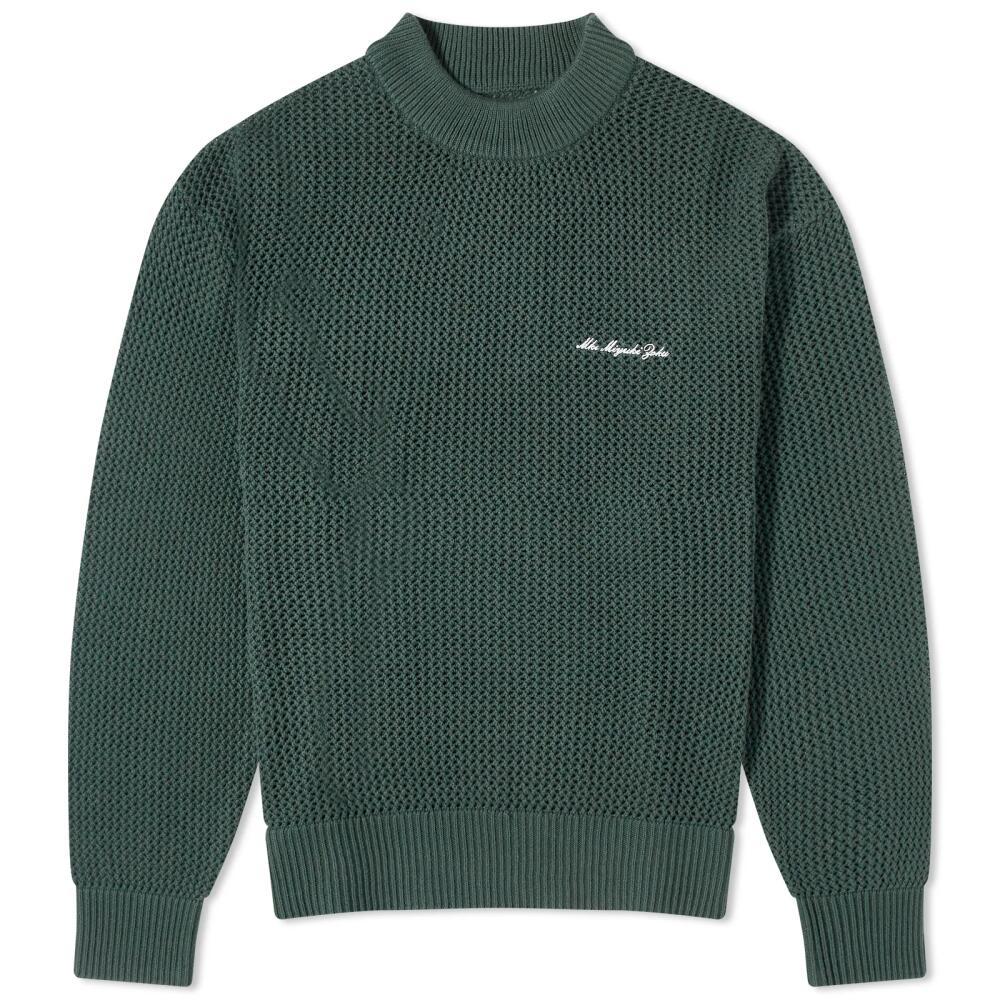 MKI Men's Loose Gauge Knit Jumper in Green Cover