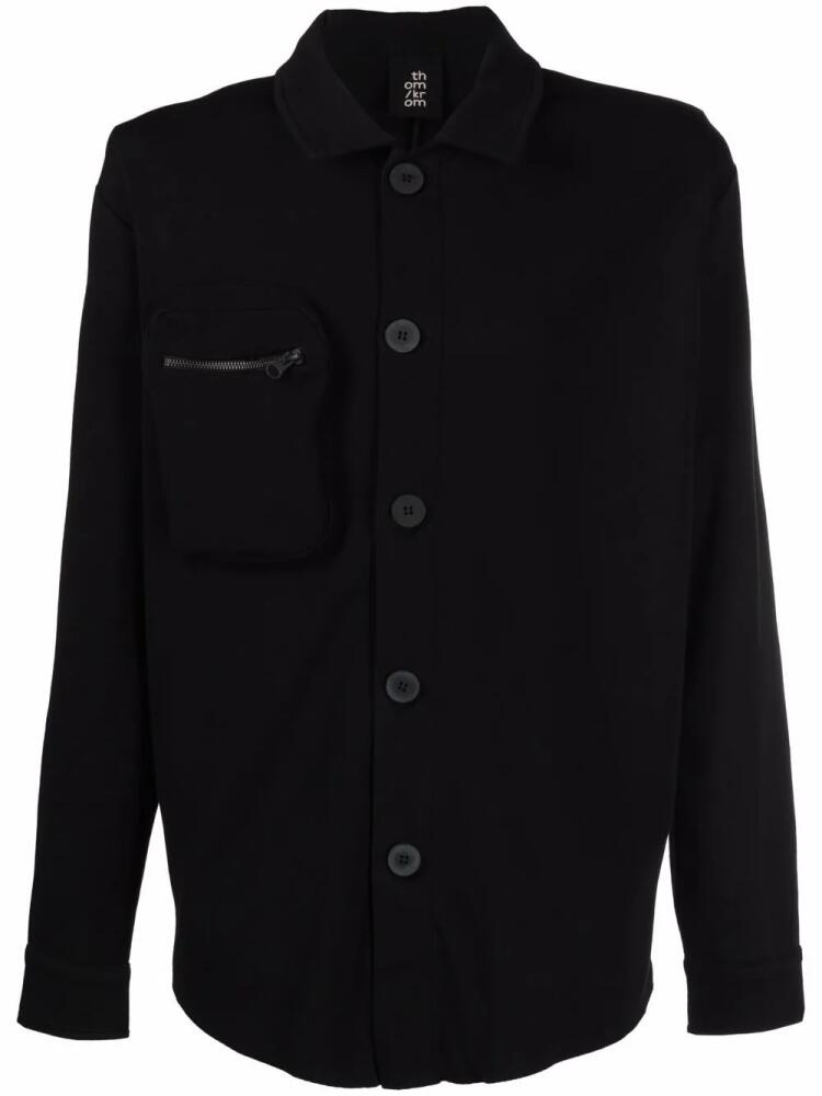 Thom Krom single-breasted shirt jacket - Black Cover