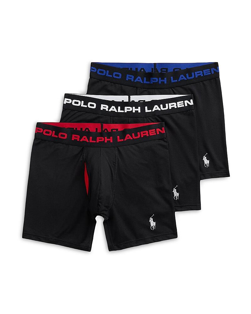 Polo Ralph Lauren Nylon Stretch Moisture Wicking Boxer Briefs, Pack of 3 Cover