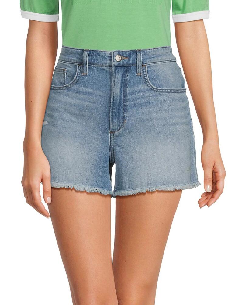 Joe's Jeans Women's Frayed Hem Denim Shorts - Blue Cover