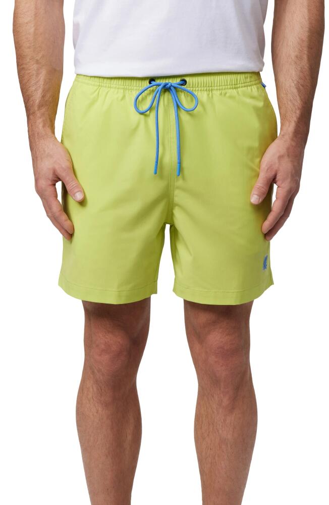 Psycho Bunny Malta Hydrochromic Swim Trunks in Wild Lime Cover