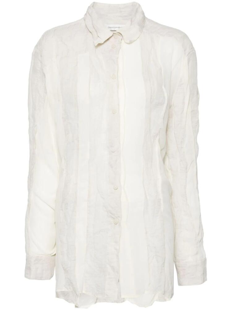 Christopher Esber spliced shirt - Neutrals Cover