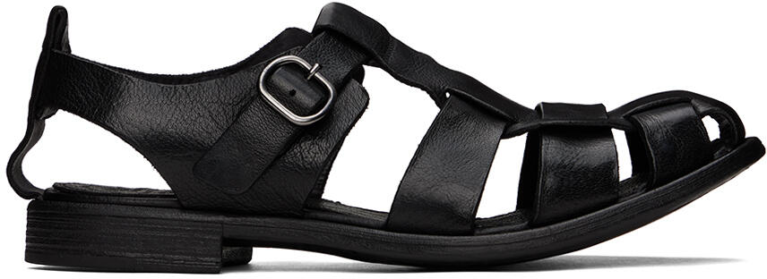 Officine Creative Black Chronicle 145 Sandals Cover